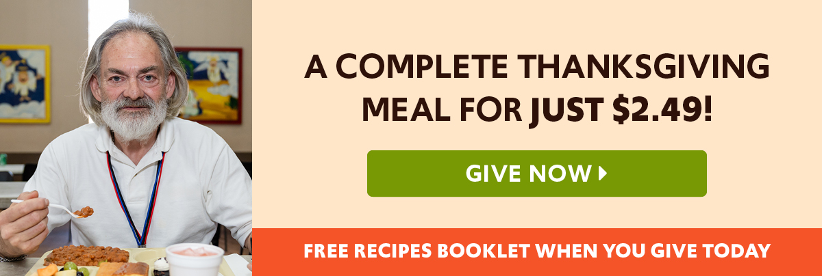 A complete Thanksgiving meal