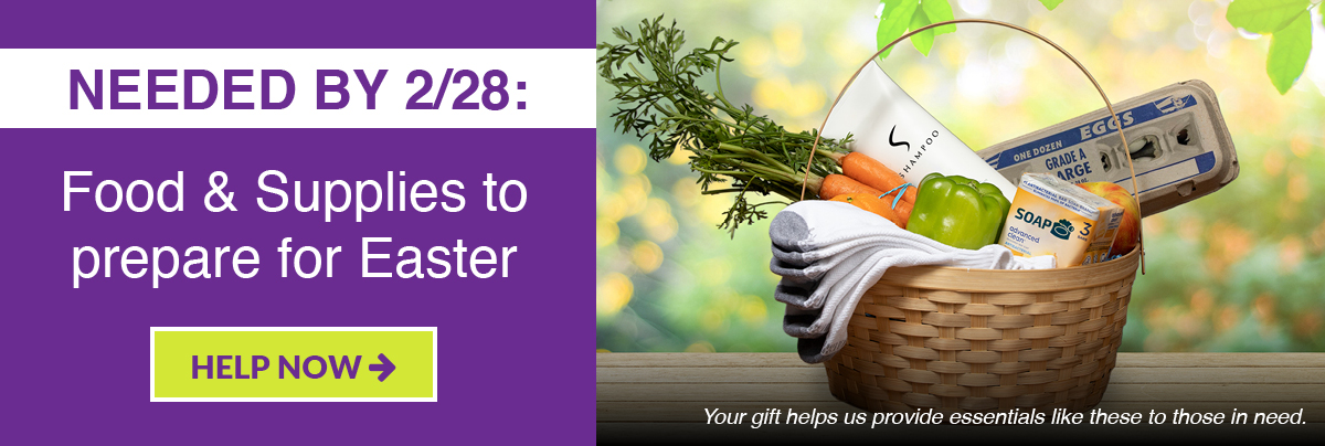 Food and supplies to prepare for Easter